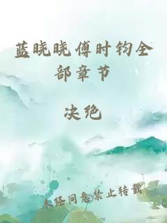 蓝晓晓傅时钧全部章节