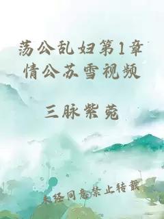 荡公乱妇第1章情公苏雪视频