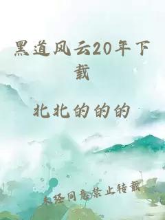 黑道风云20年下载